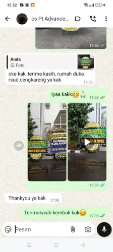 Testimonial Papan Bunga Pernikahan cileunca