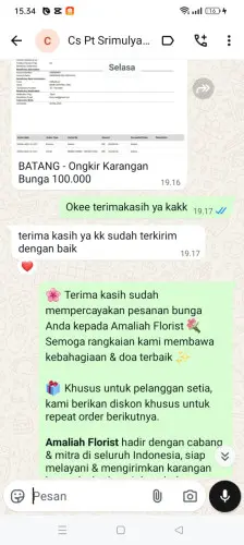 Testimonial Papan Bunga cileunca
