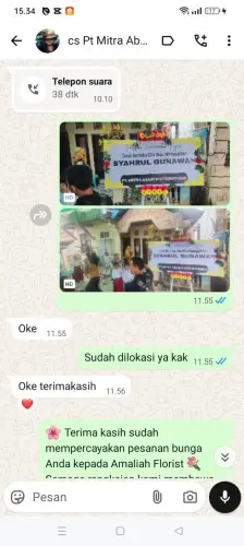 Testimonial Papan Bunga cileunca