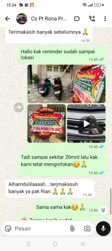 Testimonial Papan Bunga cileunca