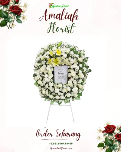 Krans Bunga Duka Cita cileunca